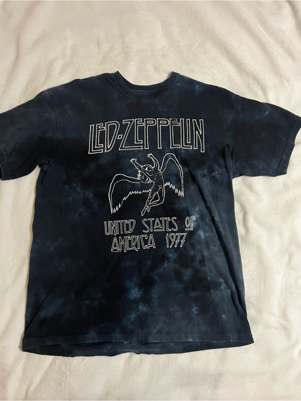 Led Zeppelin Black Tie-Dye Graphic Tee - Men
